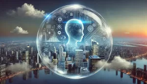 Pessoa planejando a interface de um aplicativo em um tablet, representando a criação de apps com a plataforma no-code Bubble.io